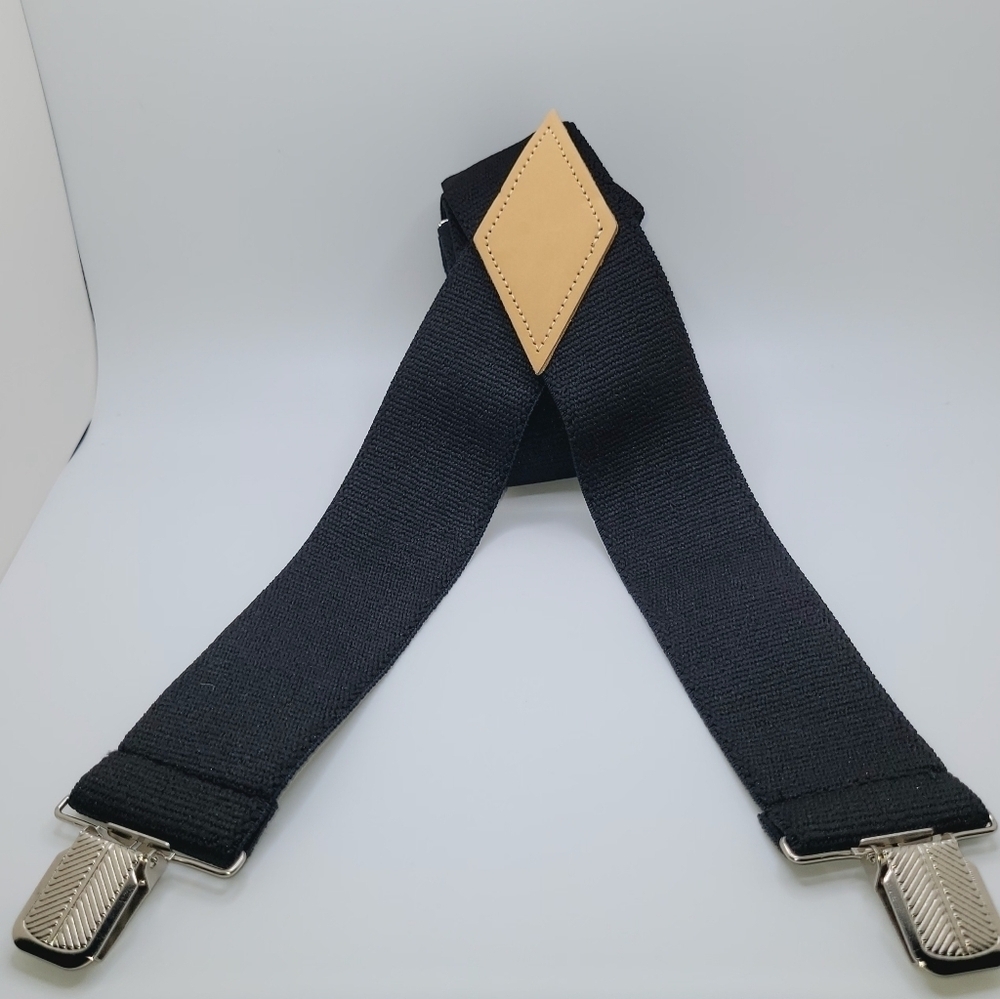 NWOT Thick Band Black Suspenders